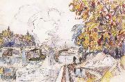 Paul Signac poni royal with the gare d orsay oil painting artist